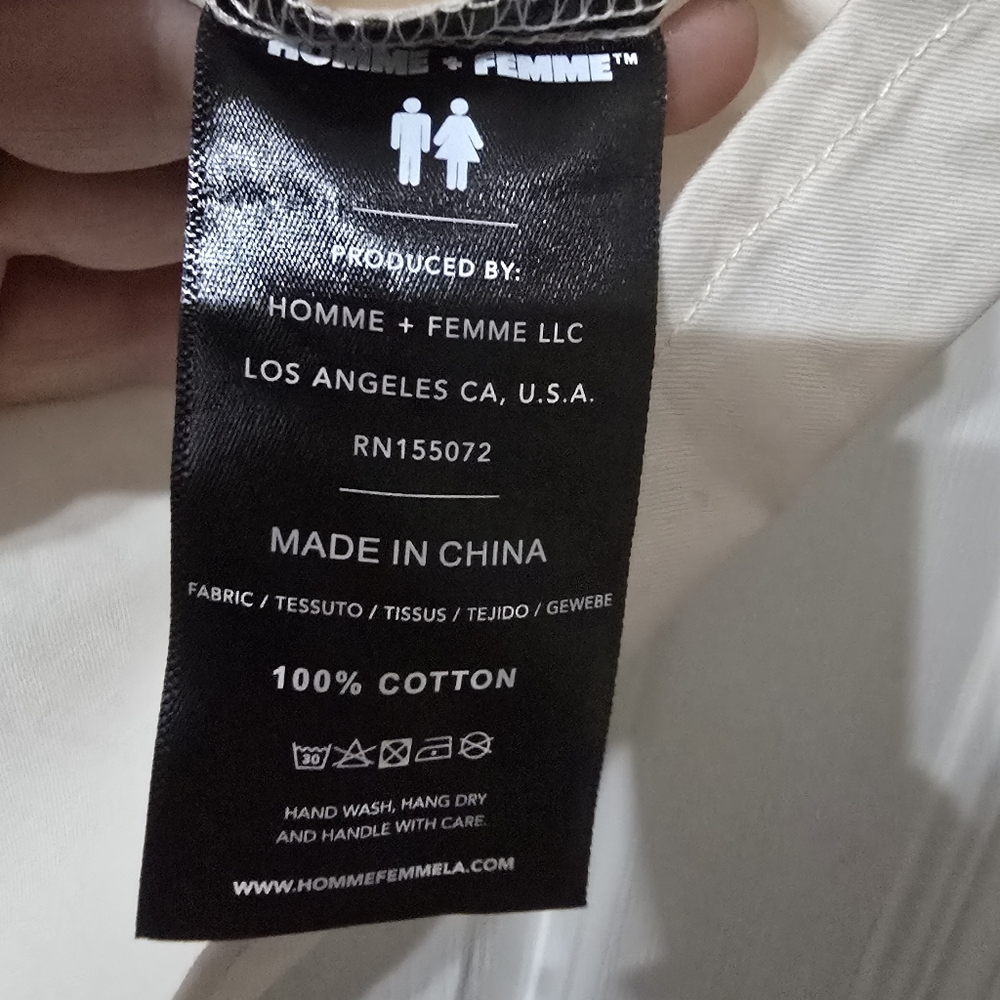Homme + Femme Child Of War Short Sleeve Collared Button Down Cotton Shirt, EUC! - Picture 11 of 11